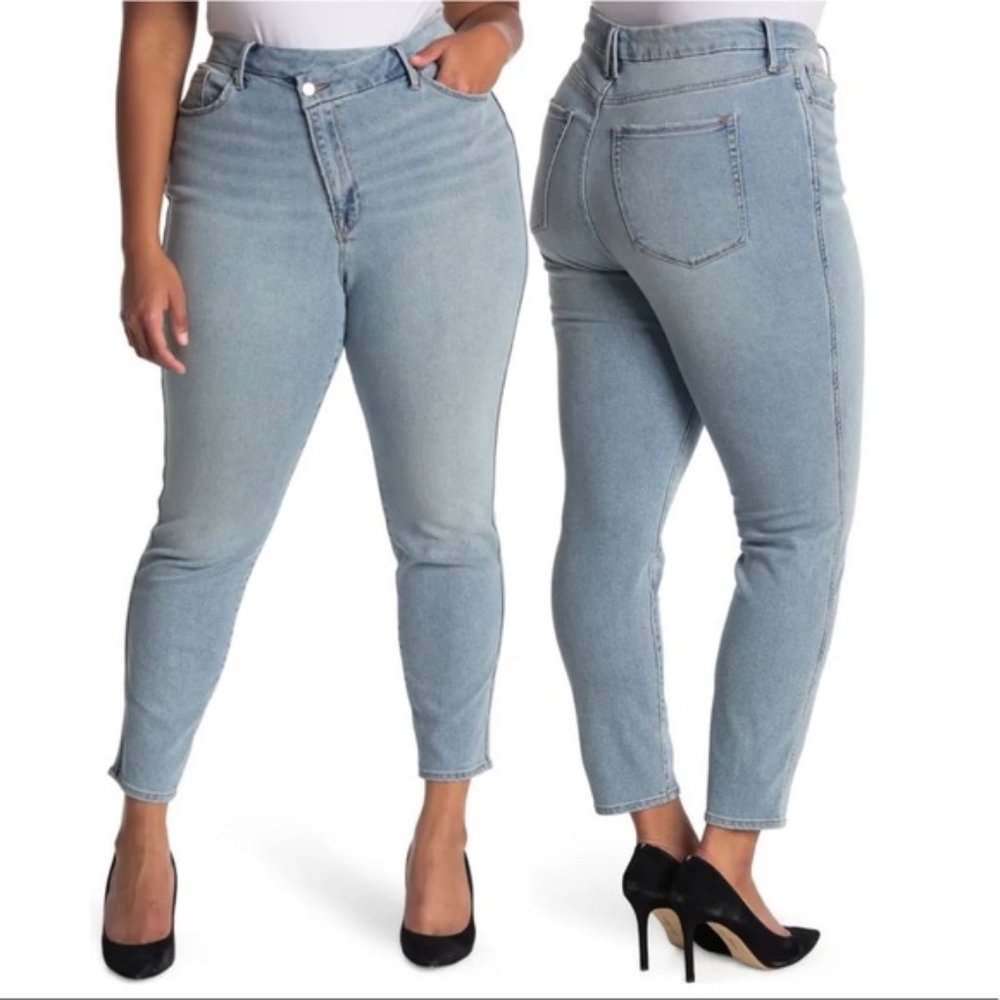 Good American Good Curve Crossover Jeans Plus Size